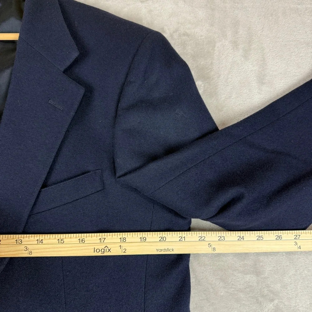 VTG Polo University Club Ralph Lauren Blazer Men 44R? Navy Wool Gold Buttons 90s